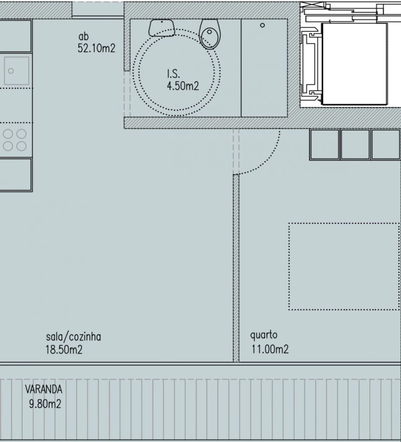 Apartamento T1 para Venda em São Mamede de Infesta e Senhora da Hora Foto 13