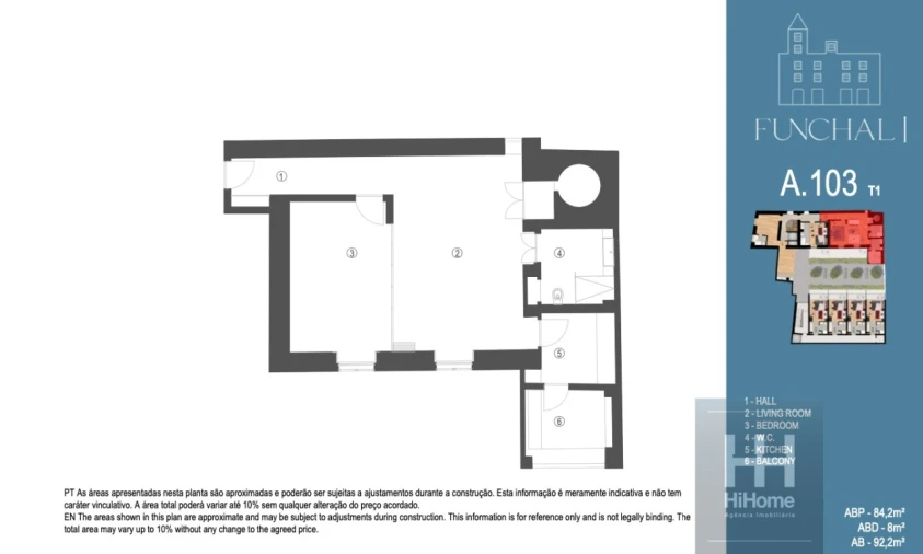Apartamento T1 para Venda em Funchal (São Pedro) Foto 26