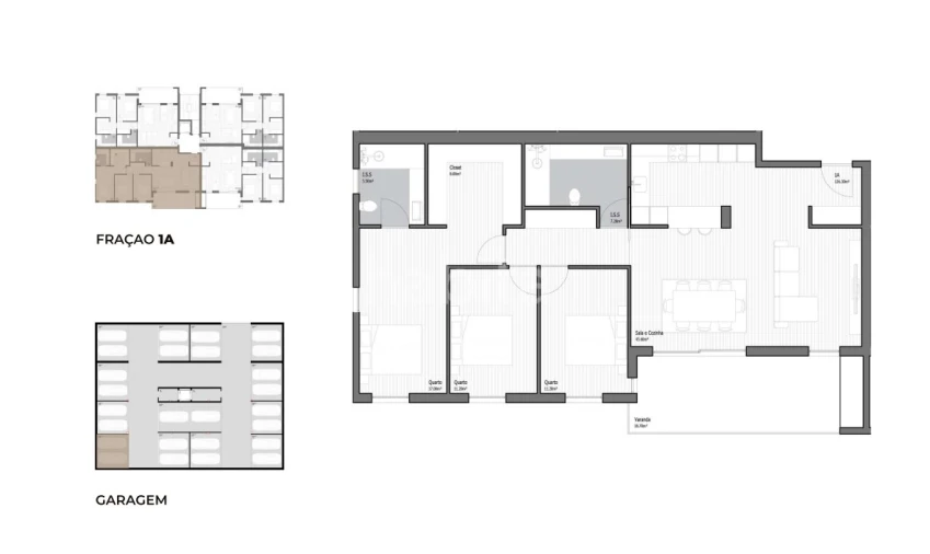 Apartamento T3 para Venda em Poiares (Santo Andre) Foto 22