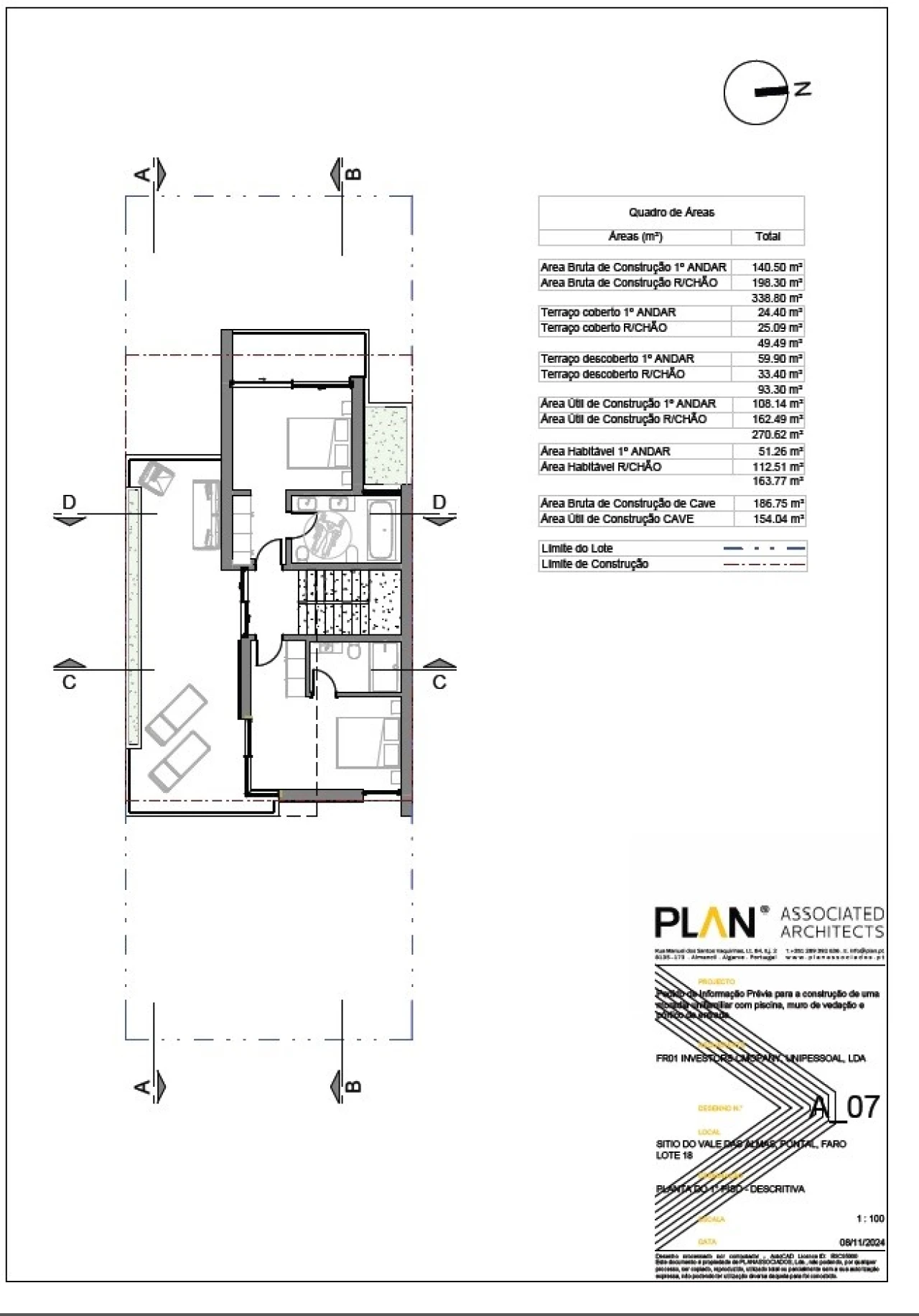 Moradia T4 para Venda em Montenegro Planta 2