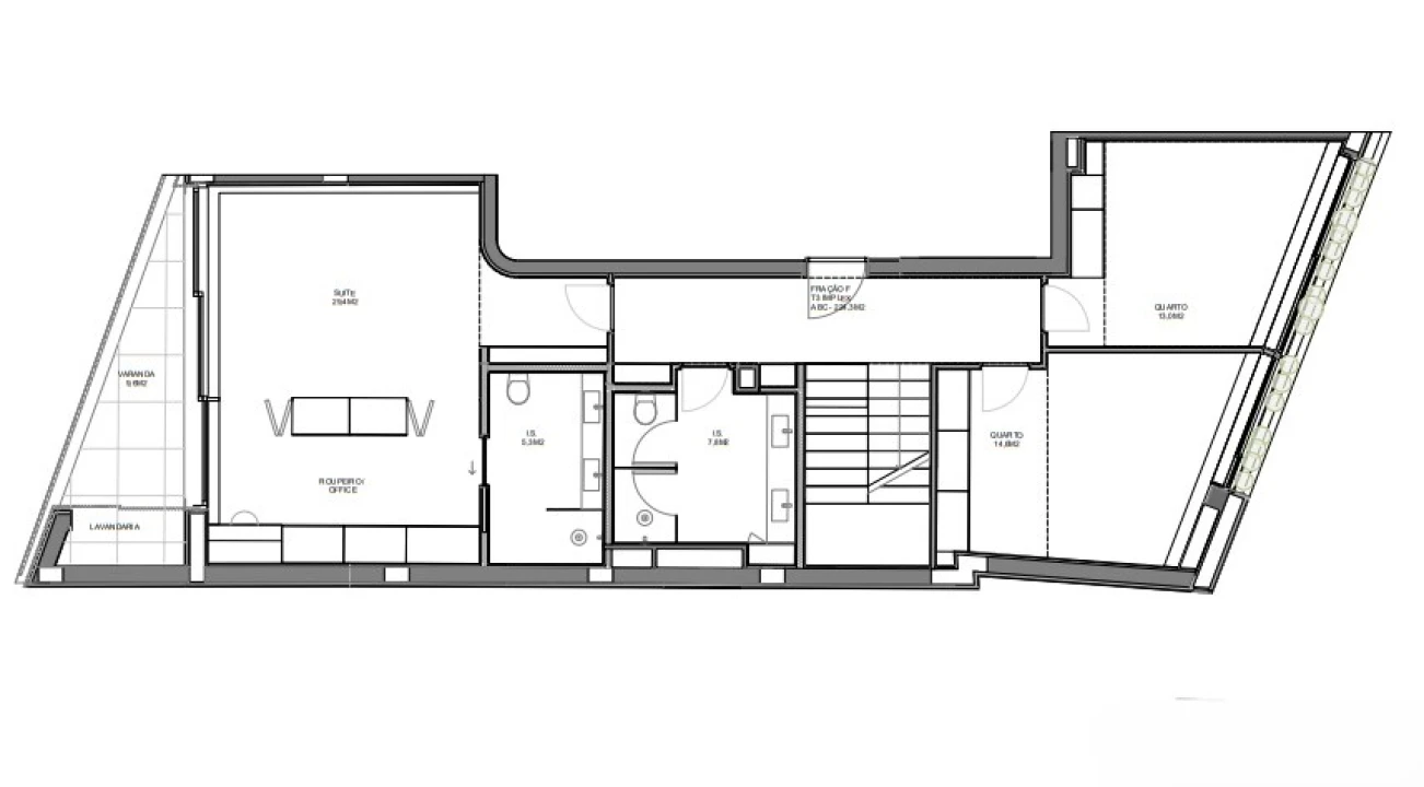 Apartamento T3 para Venda em São Bernardo Planta 2