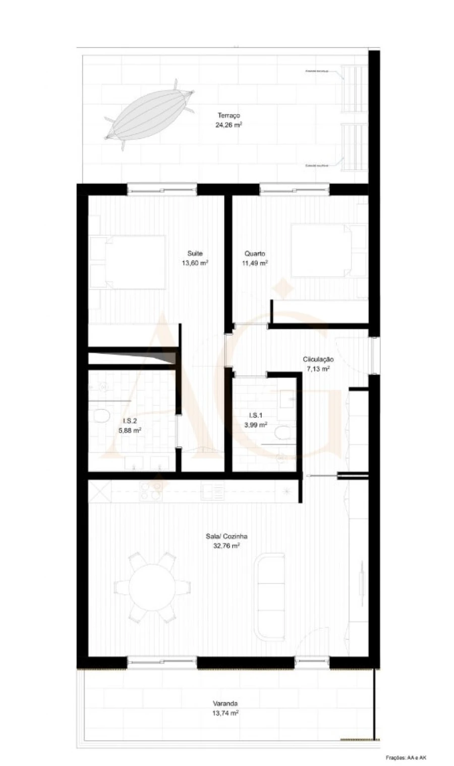 Apartamento T2 para Venda em Portimão Foto 10