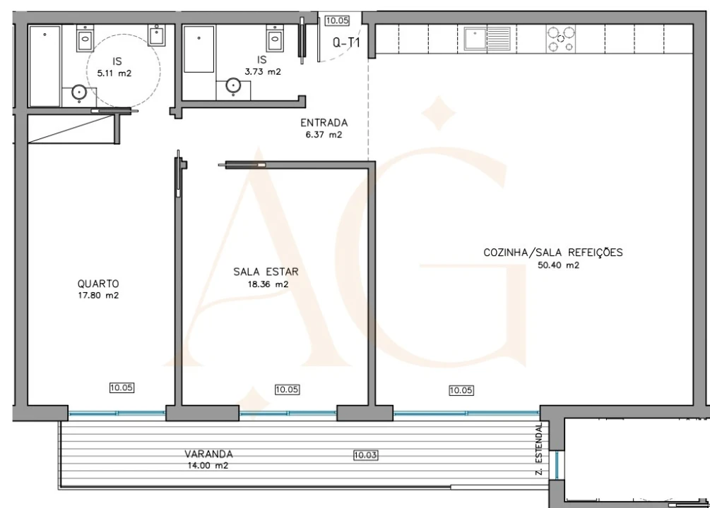 Apartamento T2 para Venda em Conceição e Cabanas de Tavira Foto 1