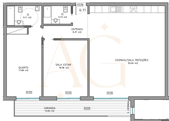 Apartamento T2 para Venda em Conceição e Cabanas de Tavira