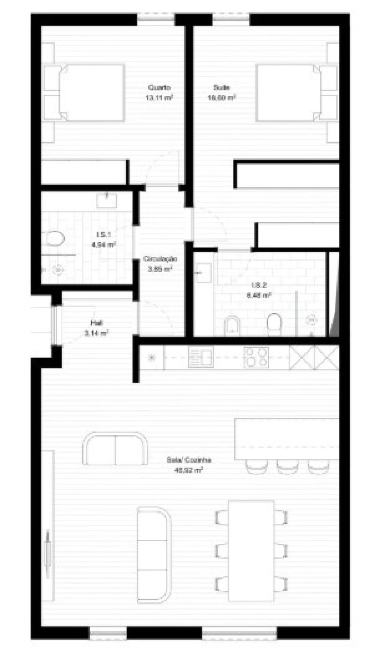 Apartamento T2 para Venda em Portimão Planta 3