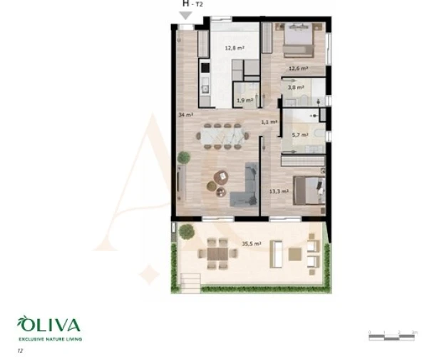 Apartamento T2 para Venda em Luz de Tavira e Santo Estêvão Foto 12