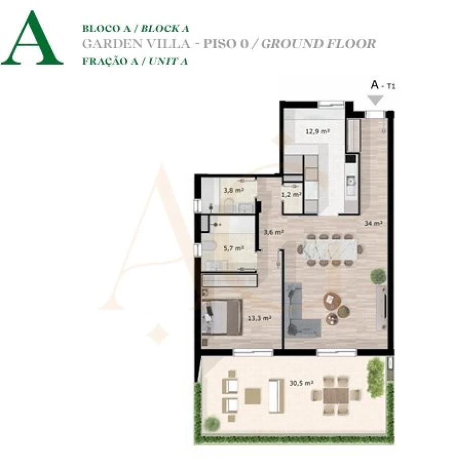 Apartamento T1 para Venda em Luz de Tavira e Santo Estêvão Foto 12