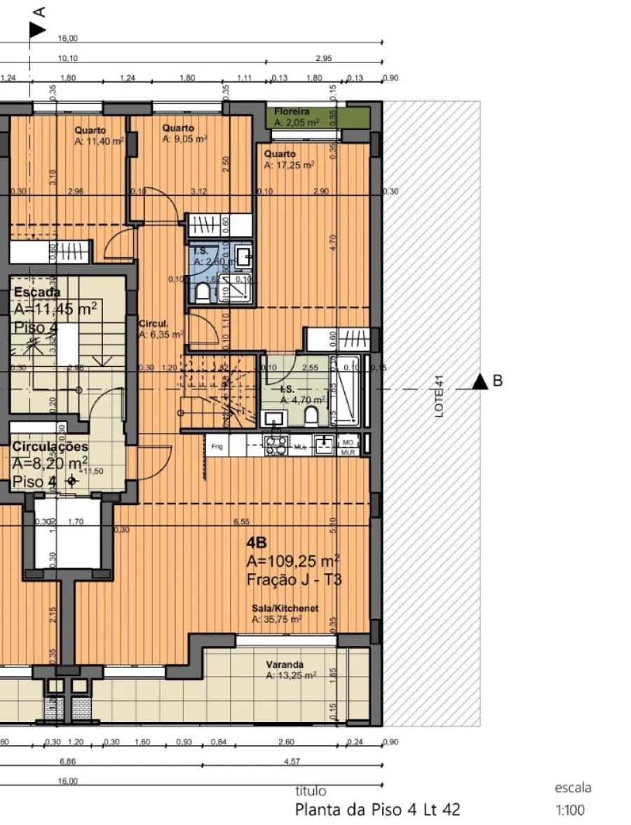 Apartamento T3 para Venda em Montijo e Afonsoeiro Planta 1