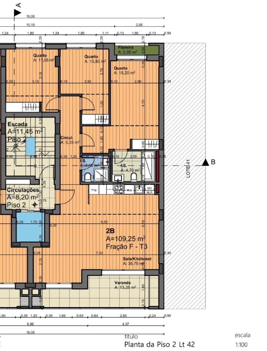 Apartamento T3 para Venda em Montijo e Afonsoeiro Planta 1