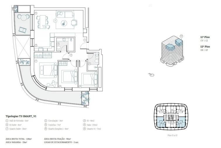 Apartamento T3 para Venda em Paranhos Planta 1