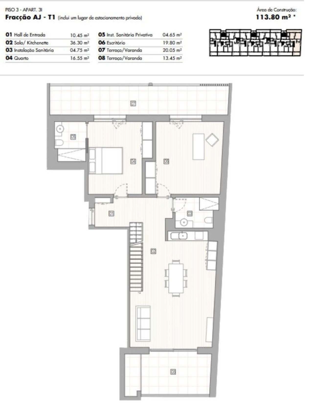 Apartamento T2 para Venda em Lagos (São Sebastião e Santa Maria) Foto 12
