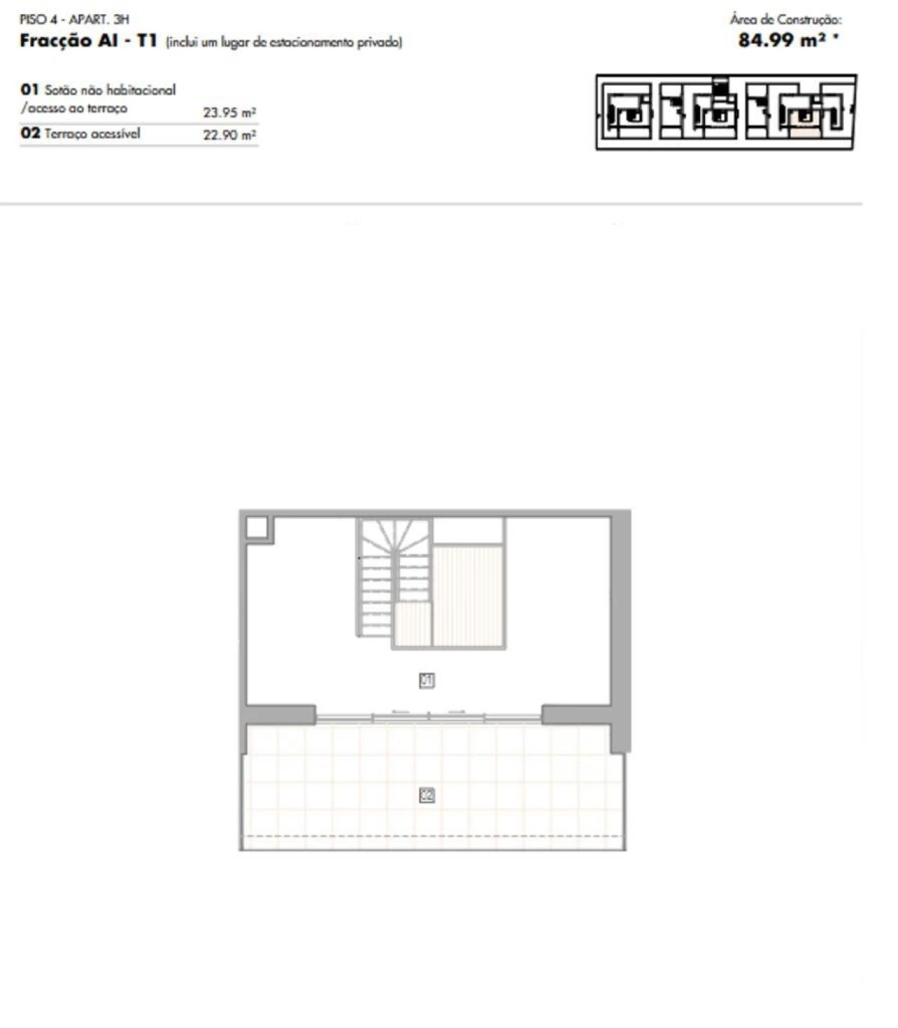 Apartamento T2 para Venda em Lagos (São Sebastião e Santa Maria) Foto 13