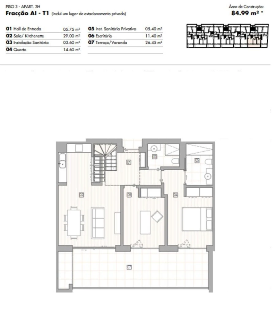 Apartamento T2 para Venda em Lagos (São Sebastião e Santa Maria) Foto 12