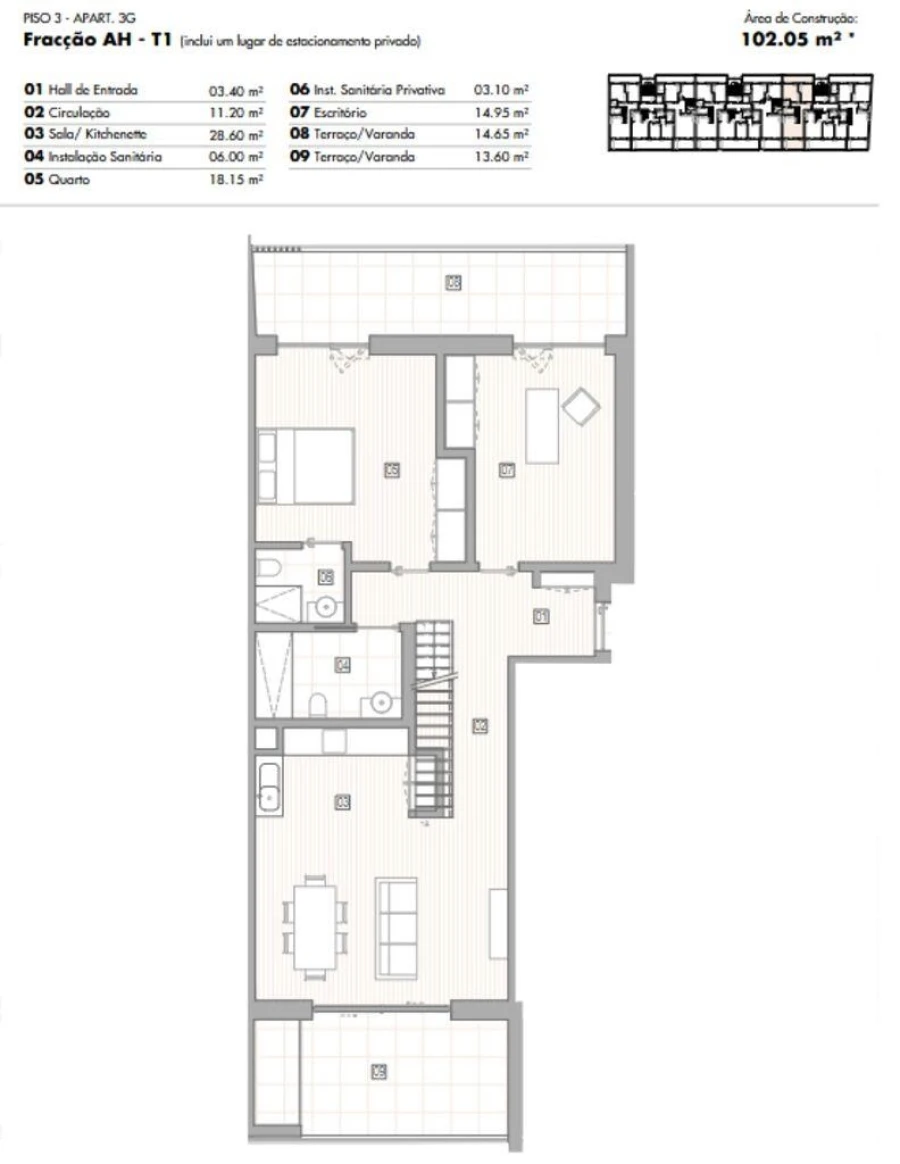 Apartamento T2 para Venda em Lagos (São Sebastião e Santa Maria) Foto 12