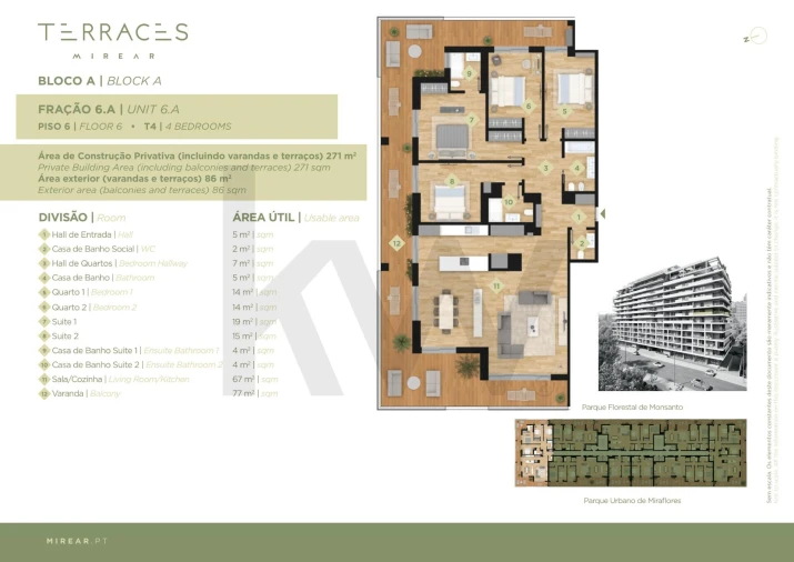 Apartamento T4 para Venda em Algés, Linda-A-Velha e Cruz Quebrada-Dafundo Foto 2
