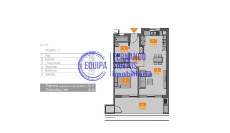 Apartamento T1 para Venda em Portimão