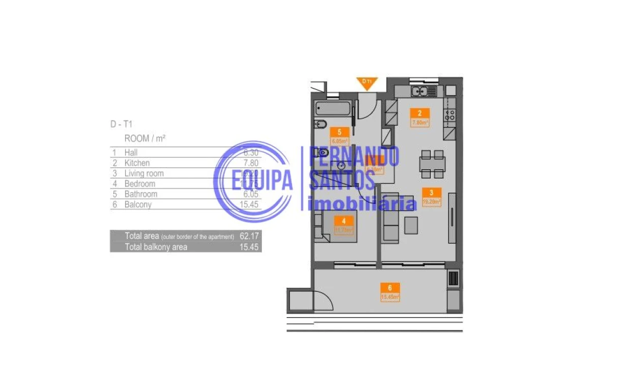 Apartamento T1 para Venda em Portimão Foto 16