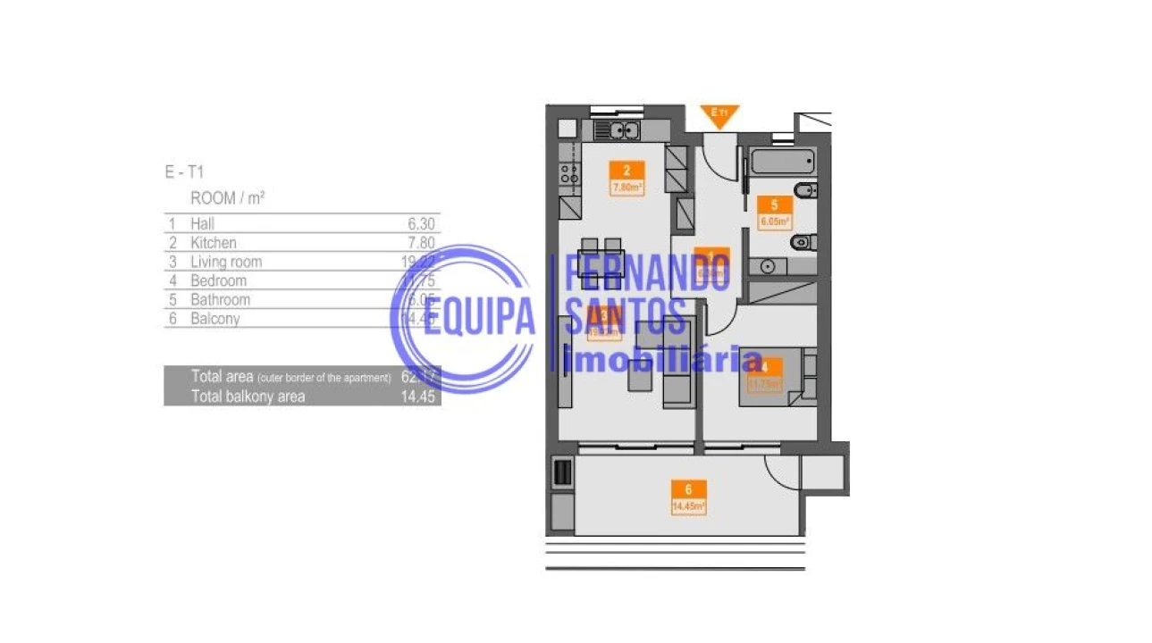 Apartamento T1 para Venda em Portimão Foto 15