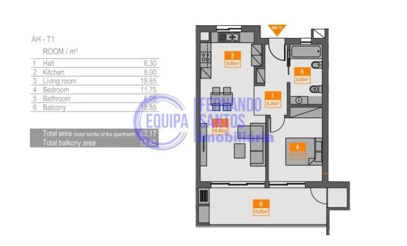 Apartamento T1 para Venda em Portimão Foto 15