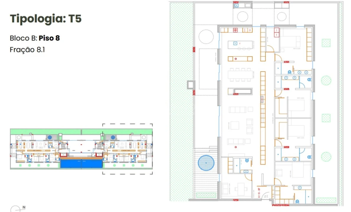 Apartamento T5 para Venda em Ramalde Foto 26