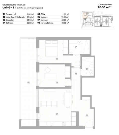 Apartamento T1 para Venda em Lagos (São Sebastião e Santa Maria)