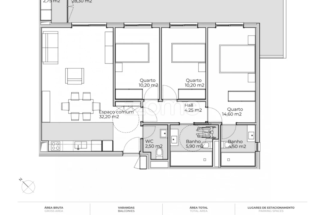 Apartamento T3 para Venda em Valongo Foto 18