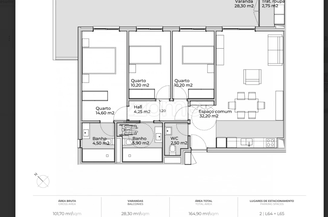 Apartamento T3 para Venda em Valongo Foto 18