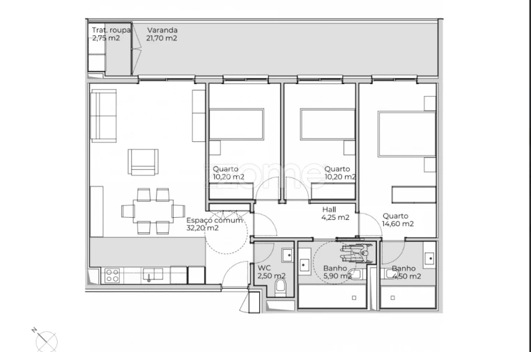 Apartamento T3 para Venda em Valongo Foto 18
