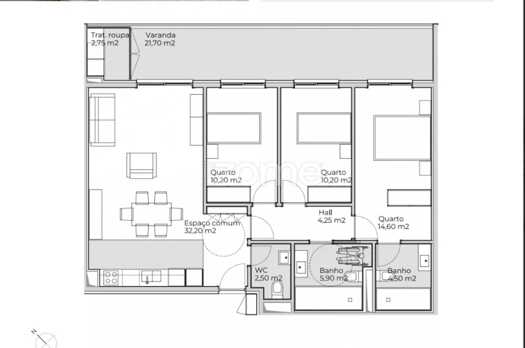 Apartamento T3 para Venda em Valongo Foto 18