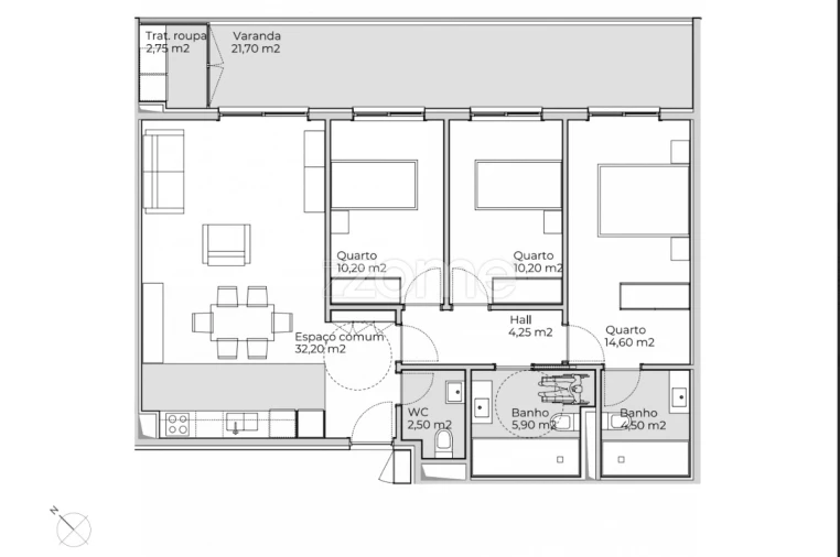 Apartamento T3 para Venda em Valongo Foto 18