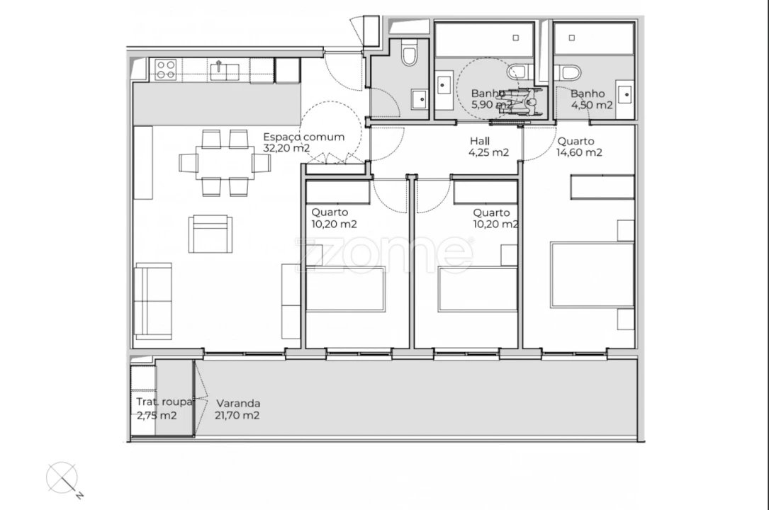 Apartamento T3 para Venda em Valongo Foto 18