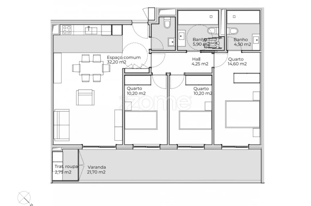 Apartamento T3 para Venda em Valongo Foto 18