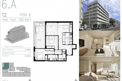 Apartamento T2 para Venda em Matosinhos e Leça da Palmeira