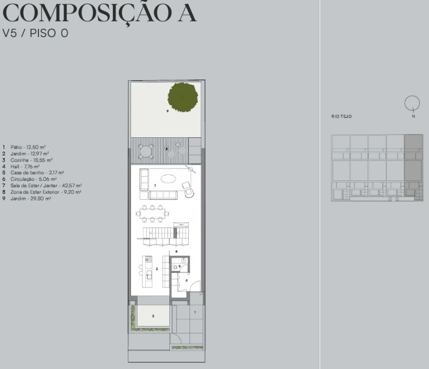 Moradia T5 para Venda em Alcantara Planta 2