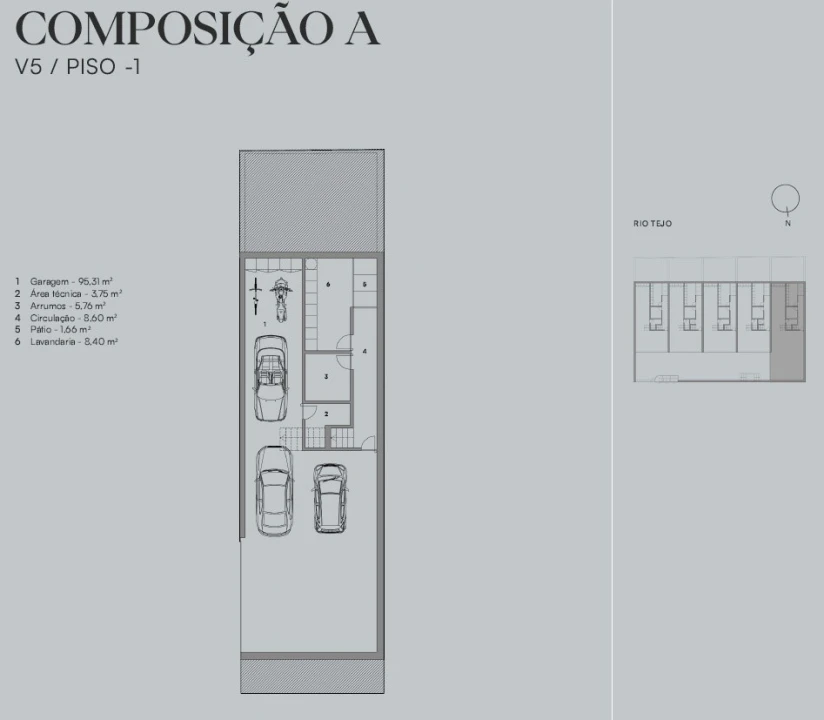 Moradia T5 para Venda em Alcantara Planta 4