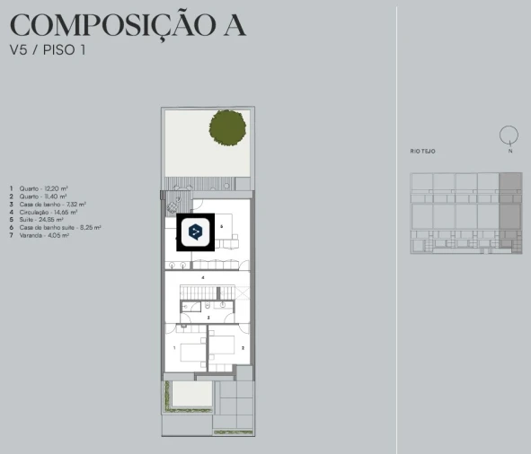 Moradia T5 para Venda em Alcantara Planta 1
