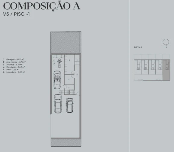 Moradia T5 para Venda em Alcantara Planta 4