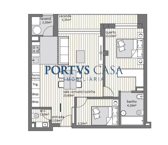 Apartamento T1 para Venda em Moreira Foto 11