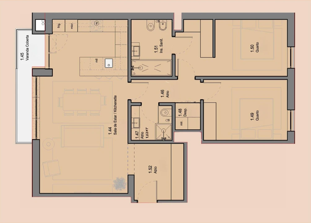 Apartamento T2 para Venda em Sines Foto 21