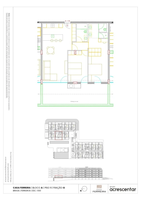 Apartamento T2 para Venda em Ferreiros e Gondizalves