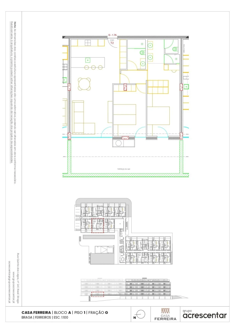 Apartamento T2 para Venda em Ferreiros e Gondizalves Foto 25