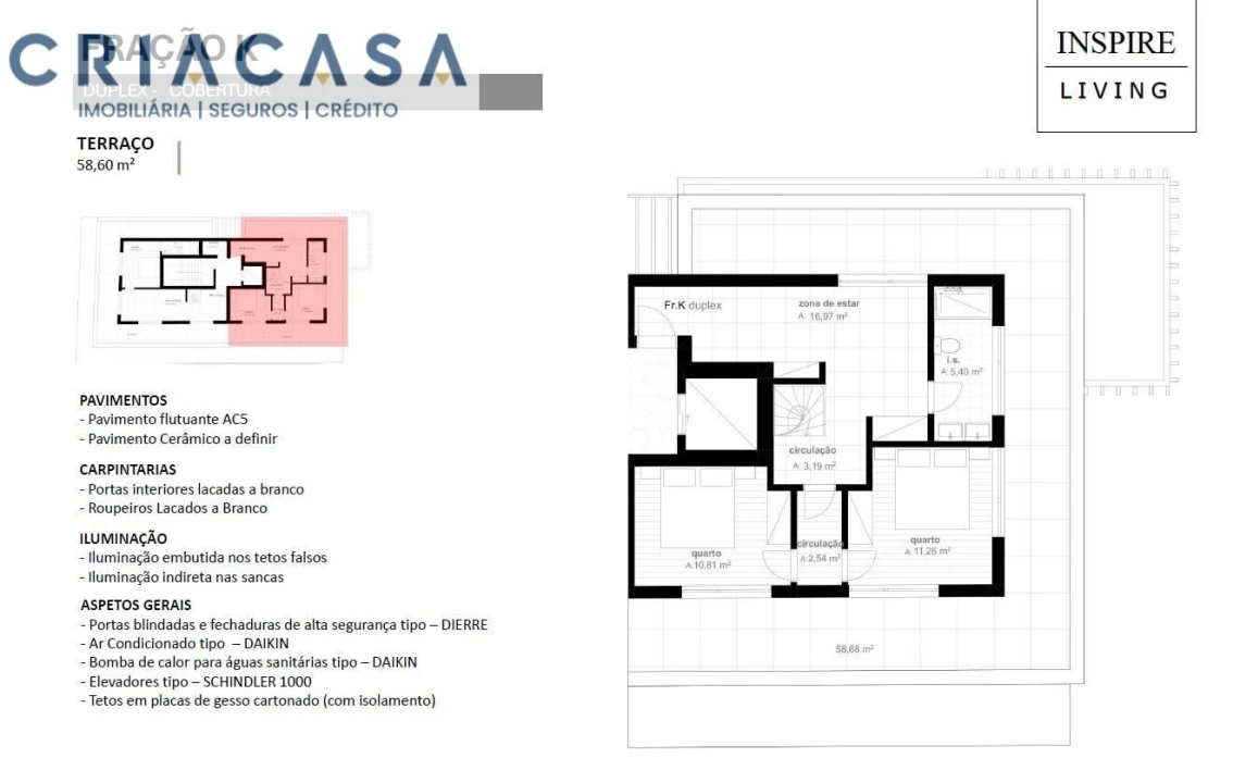 Apartamento T4 para Venda em Viseu Foto 6