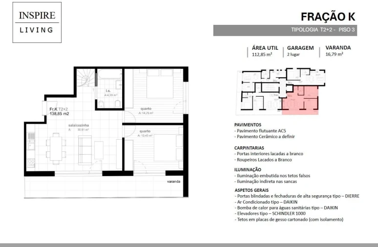 Apartamento T4 para Venda em Viseu Foto 4