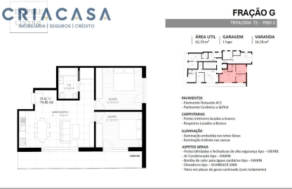 Apartamento T2 para Venda em Viseu