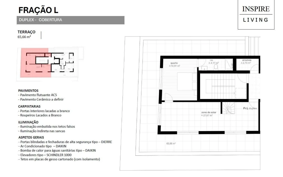 Apartamento T3 para Venda em Viseu Foto 5