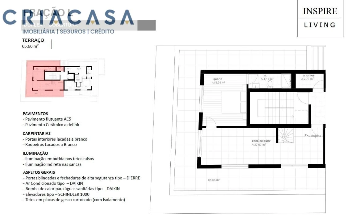 Apartamento T3 para Venda em Viseu Foto 5