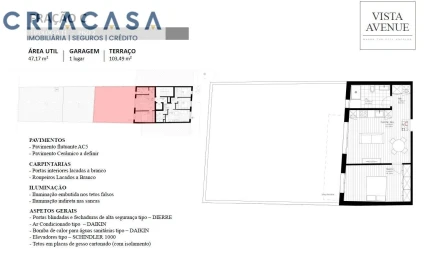 Apartamento T1 para Venda em Viseu