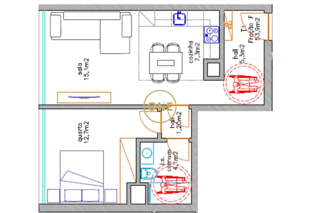 Apartamento T1 para Venda em Antas e Abade de Vermoim Foto 4