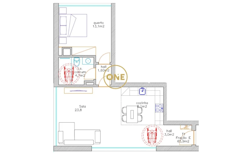Apartamento T1 para Venda em Antas e Abade de Vermoim Foto 4