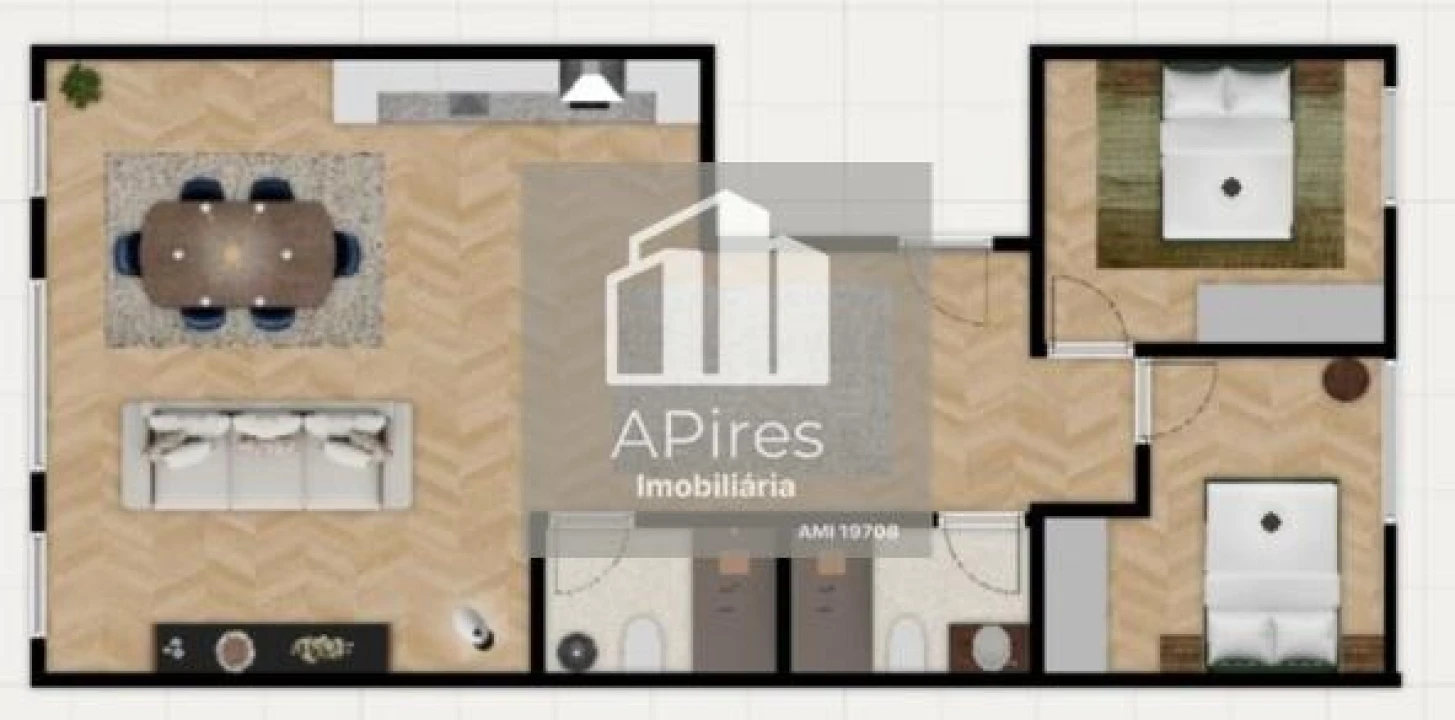 Apartamento T2 para Venda em São Domingos de Benfica Foto 3